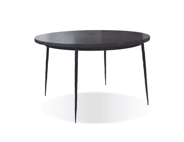 KAII Black Marble Dining Table with Iron Legs 3