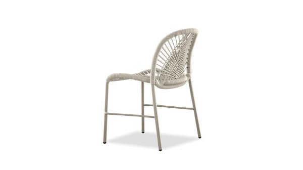 KAMARI Taupe Stackable Indoor Outdoor Dining Chairs 3 2