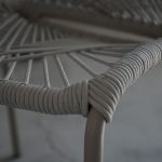 KAMARI Taupe Stackable Indoor Outdoor Dining Chairs 12 KAMARI Taupe Stackable Indoor Outdoor Dining Chairs