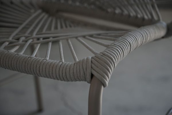 KAMARI Taupe Stackable Indoor Outdoor Dining Chairs 5 2
