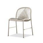 KAMARI Taupe Stackable Indoor Outdoor Dining Chairs 7 KAMARI Taupe Stackable Indoor Outdoor Dining Chairs