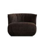 KITSUI Coffee Bean Fabric Unique Modern Lounge Chair 8 KITSUI Coffee Bean Fabric Unique Modern Lounge Chair