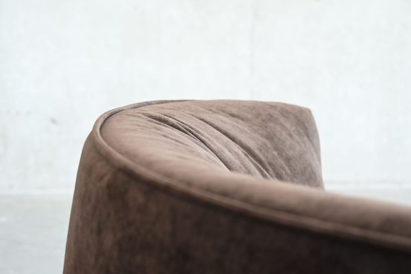 KITSUI Coffee Bean Fabric Unique Modern Lounge Chair 5
