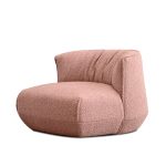 KITSUI Coral Fabric Modern Lounge Chair 6 KITSUI Coral Fabric Modern Lounge Chair