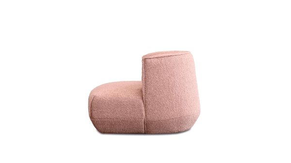 KITSUI Coral Fabric Modern Lounge Chair 2