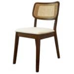 Cream Velvet Dining Chairs Elegant Danish Style (Set of 2) 8 Cream Velvet Dining Chairs Elegant Danish Style (Set of 2)
