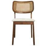 Cream Velvet Dining Chairs Elegant Danish Style (Set of 2) 6 Cream Velvet Dining Chairs Elegant Danish Style (Set of 2)