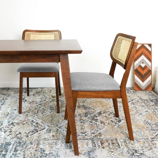 KadenDarkGrayVelvetDiningChair 2