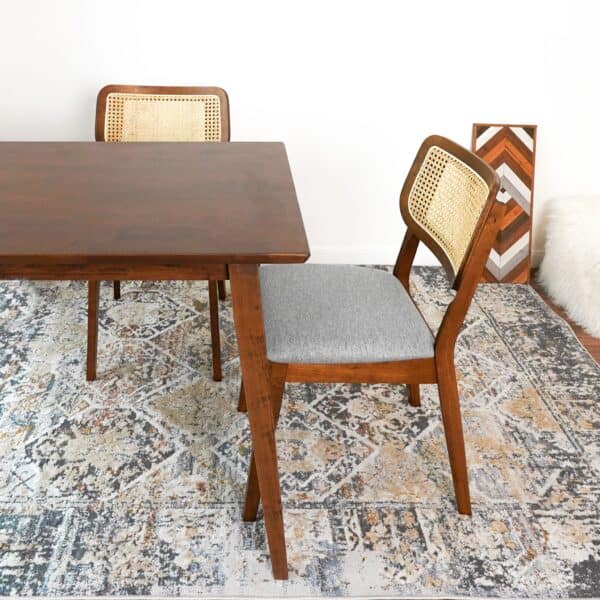 KadenDarkGrayVelvetDiningChair 3