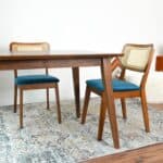 Navy Blue Velvet Danish-Style Dining Chair (Set of 2) 6 Navy Blue Velvet Danish-Style Dining Chair (Set of 2)
