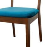 Navy Blue Velvet Danish-Style Dining Chair (Set of 2) 8 Navy Blue Velvet Danish-Style Dining Chair (Set of 2)