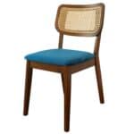 Navy Blue Velvet Danish-Style Dining Chair (Set of 2) 7 Navy Blue Velvet Danish-Style Dining Chair (Set of 2)
