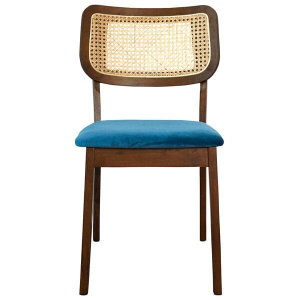 KadenNavyBlueVelvetDiningChair 4