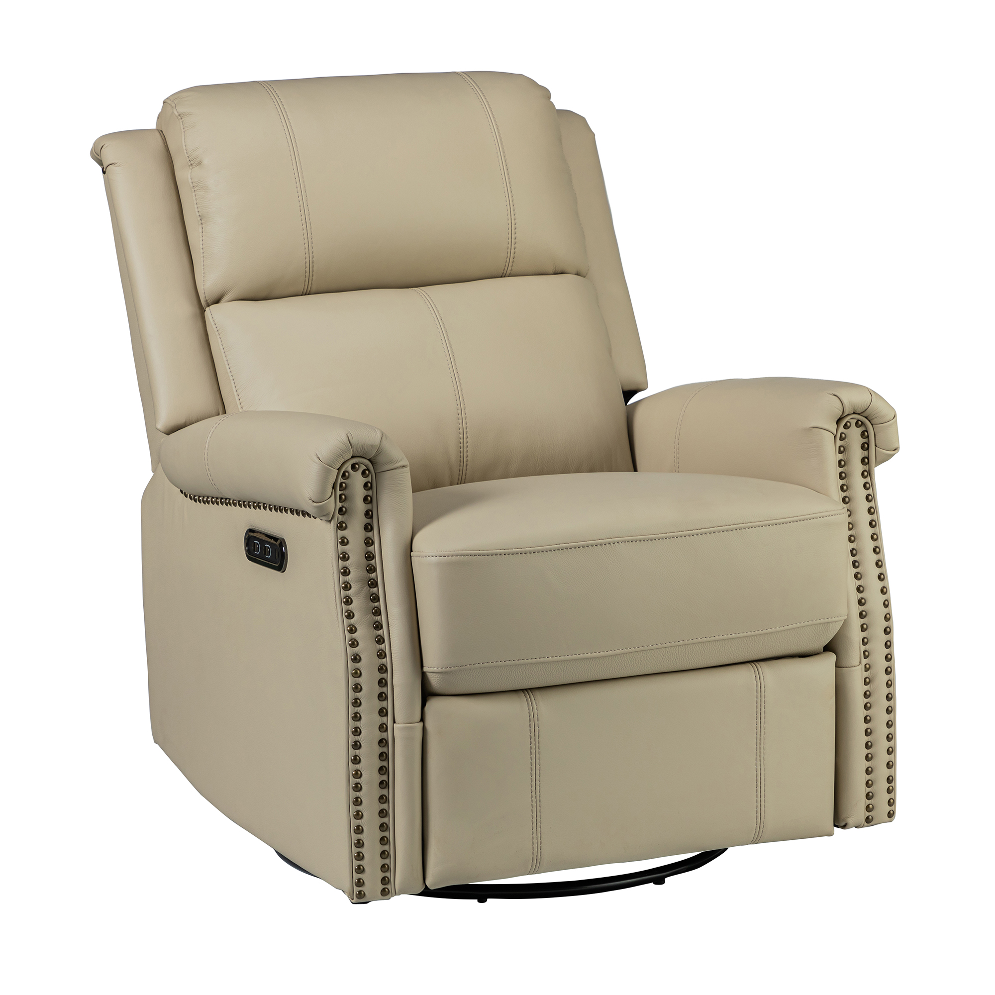 Kaietan Genuine Leather Power Rocking Recliner with USB Port 2 Kaietan Genuine Leather Power Rocking Recliner with USB Port - Image 2