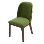 Green Velvet Mid-Century Modern Dining Chairs Solid Wood (Set of 2) 14 Green Velvet Mid-Century Modern Dining Chairs Solid Wood (Set of 2)