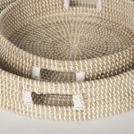 Kalama Set of 2 Large Round Seagrass Trays w/ Handles 15 Kalama Set of 2 Large Round Seagrass Trays w/ Handles