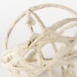 Kali 4.5L x 4.5W x 4.5H Small Beige Decorative Metal and Paper Object