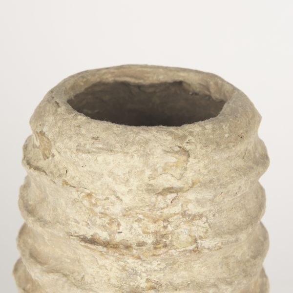Kamli Small Beige Paper Mache Vase 4