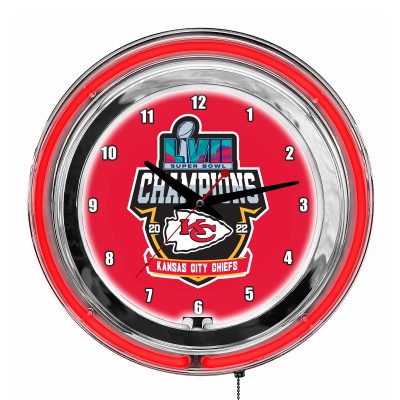 Kansas City Chiefs 14 Inch Neon Clock Kansas Collection