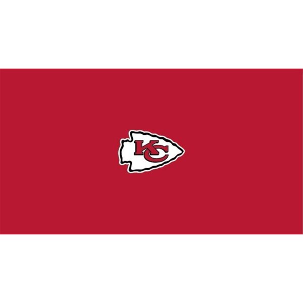 Kansas City Chiefs 8 ft Polyester Anti Friction Billiard Cloth 1