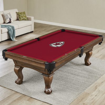Kansas City Chiefs 8 ft Polyester Anti Friction Billiard Cloth