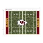 Kansas City Chiefs 8x11 Homefield Rug Kansas Collection