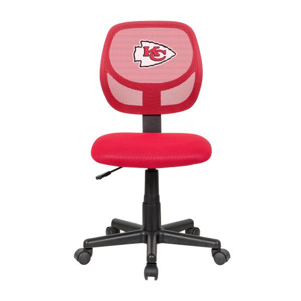 Kansas City Chiefs Armless Mesh Task Chair 4