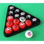 Kansas City Chiefs Billiard Ball Set With Numbers