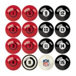 Kansas City Chiefs Billiard Ball Set With Numbers