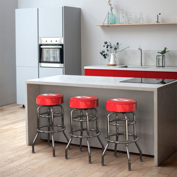 Kansas City Chiefs Chrome Bar Stool American Crafted 2