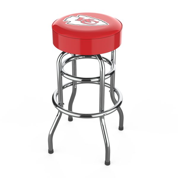 Kansas City Chiefs Chrome Bar Stool American Crafted 3