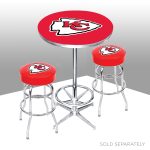 Kansas City Chiefs Chrome NFL Pub Table