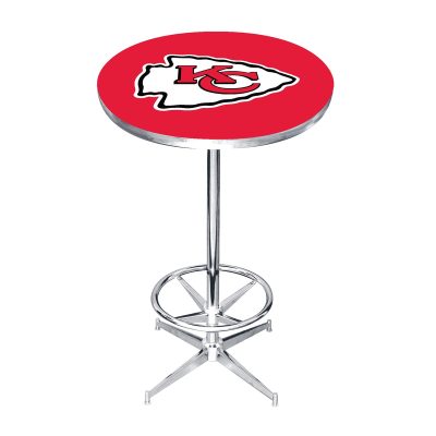 Kansas City Chiefs Chrome NFL Pub Table
