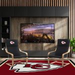 Kansas City Chiefs Embroidered Birch Bentwood Accent Chair
