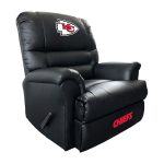 Kansas City Chiefs Embroidered Faux Leather Rocker Recliner