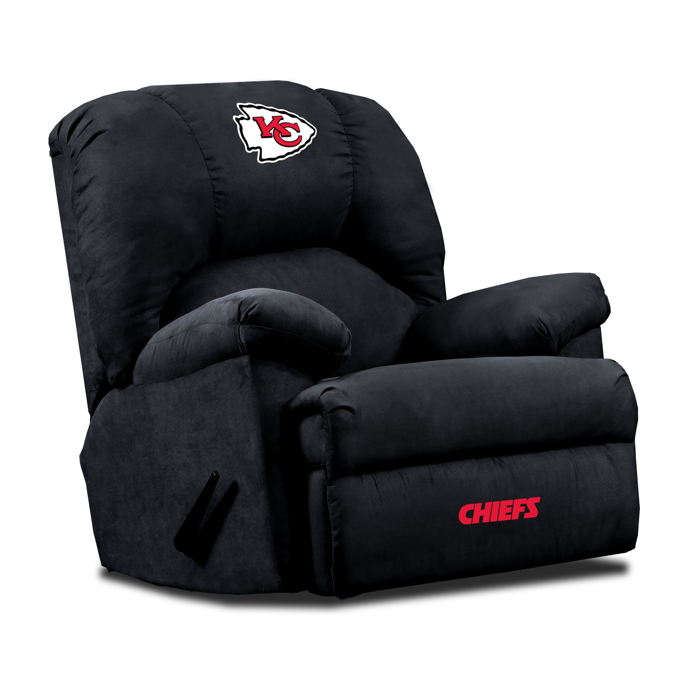 Kansas City Chiefs Embroidered Microfiber Rocker Recliner Made in USA 5 Kansas City Chiefs Embroidered Microfiber Rocker Recliner Made in USA - Image 5