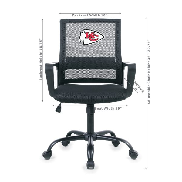 Kansas City Chiefs Mesh Back Office Task Chair 5