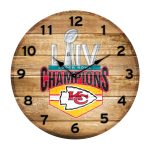 Kansas City Chiefs Oak Barrel Clock Kansas Collection