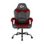 Kansas City Chiefs Oversized Gaming Office Chair with Storage Pouch