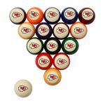 Kansas City Chiefs Polyester Retro Billiard Ball Set