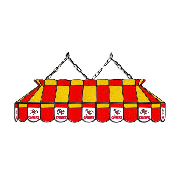 Kansas City Chiefs Stained Glass Billiard Lamp 40 Inch