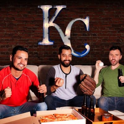 Kansas City Royals Lighted Recycled Metal Sign MLB