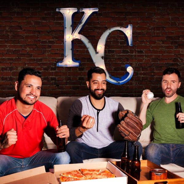 Kansas City Royals Lighted Recycled Metal Sign MLB