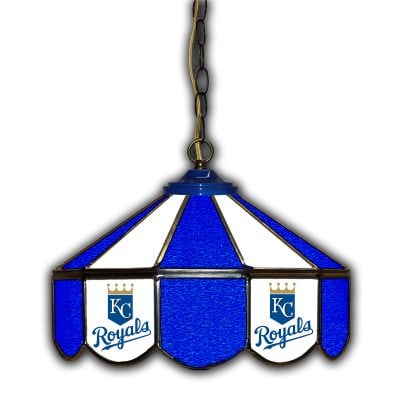 Kansas City Royals Stained Glass 14 Inch Pub Light