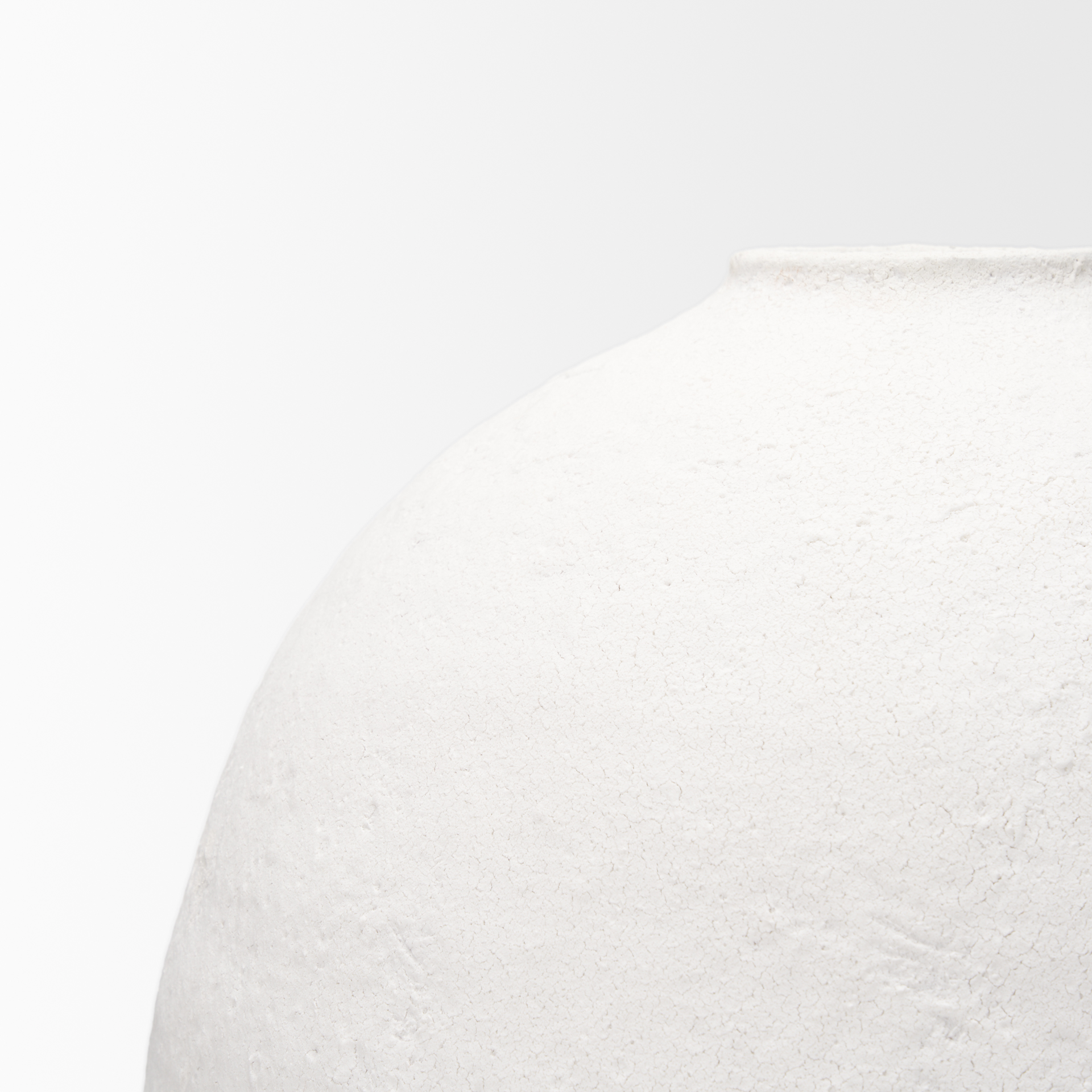 Karakum II Large White Textured Ceramic Vase 6 Karakum II Large White Textured Ceramic Vase - Image 6