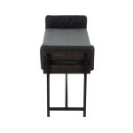 Kari 18 Farmhouse Black Faux Leather Bench LumiSource 9 Kari 18 Farmhouse Black Faux Leather Bench LumiSource