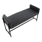 Kari 18 Farmhouse Black Faux Leather Bench LumiSource 12 Kari 18 Farmhouse Black Faux Leather Bench LumiSource