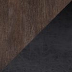 Kari Black Faux Leather Farmhouse Accent Chair LumiSource
