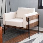 Kari Cream Fabric Farmhouse Accent Chair by LumiSource