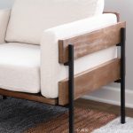 Kari Cream Fabric Farmhouse Accent Chair by LumiSource